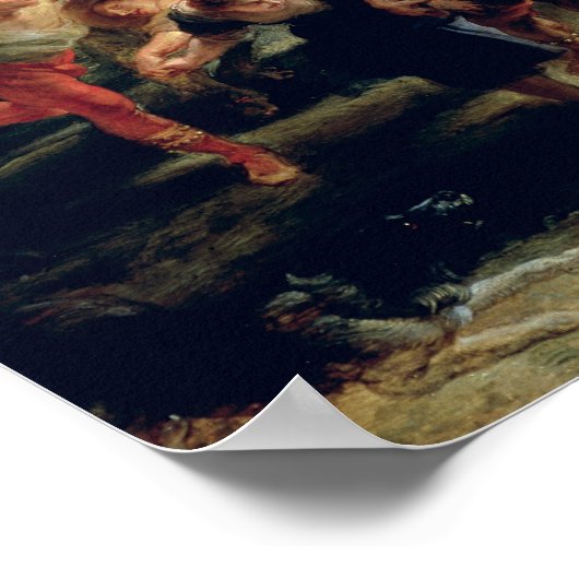 Ein Bauerntanz, 1636-40 Poster (Ecke)