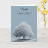 Ein Baum am Nebel-Arbor-Tag Karte (Gelbe Blume)