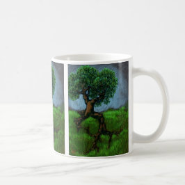 Ein Baum auf einem Hügel Kaffeetasse