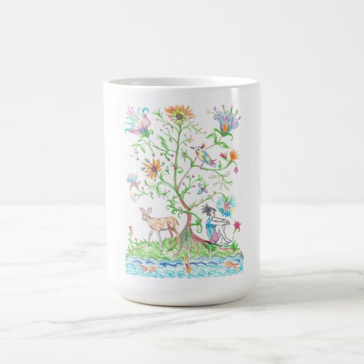 Ein Baum des Lebens Kaffeetasse (Mittel)