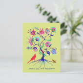 Ein Baum des Lebens Postkarte (Stehend Vorderseite)