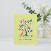 Ein Baum des Lebens Postkarte (Stehend Vorderseite)