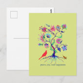 Ein Baum des Lebens Postkarte (Vorne/Hinten)