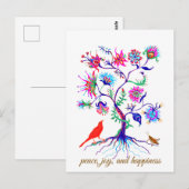 Ein Baum des Lebens Postkarte (Vorne/Hinten)