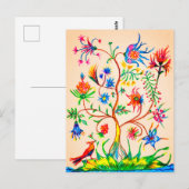 Ein Baum des Lebens Postkarte (Vorne/Hinten)