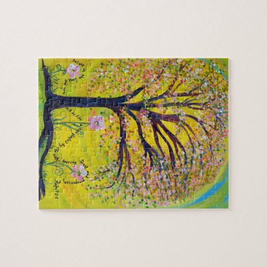 Ein Baum gepflanzt durch das Wasser Puzzle (Horizontal)