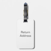 Ein Baum im Nebel Gepäckanhänger (Rückseite vertikal)