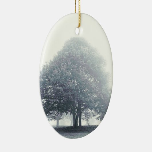 Ein Baum im Nebel Keramik Ornament (Rechts)