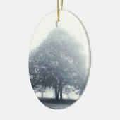 Ein Baum im Nebel Keramik Ornament (Links)