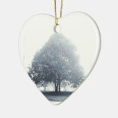 Ein Baum im Nebel Keramik Ornament (Links)