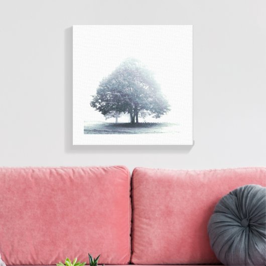 Ein Baum im Nebel Leinwanddruck (Insitu (Wohnzimmer))