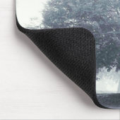 Ein Baum im Nebel Mousepad (Ecke)