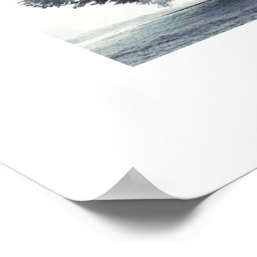 Ein Baum im Nebel Poster (Ecke)