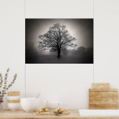 Ein Baum im Nebel Poster (Küche)