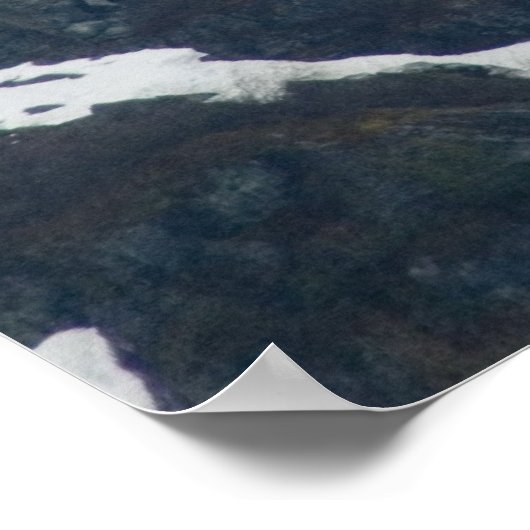 Ein Baum im Nebel Poster (Ecke)