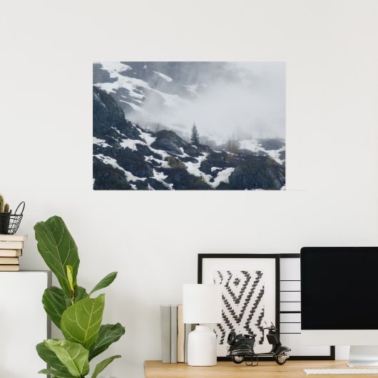 Ein Baum im Nebel Poster (Heimbüro)