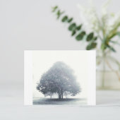Ein Baum im Nebel Postkarte (Stehend Vorderseite)
