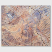 Ein Baum im Schnitt. Holz im Wald. Textur Geschenkpapier (Flach)