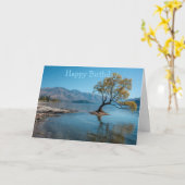 Ein Baum in einem See Karte (Gelbe Blume)
