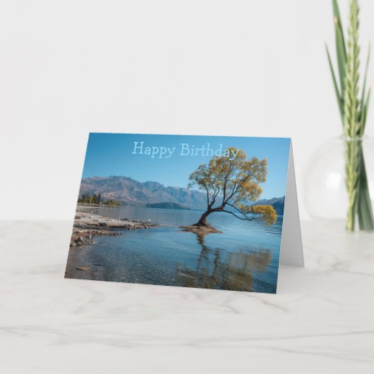 Ein Baum in einem See Karte (Vorderseite)