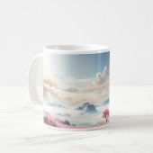 Ein Baum in einer Fantasiewelt Kaffeetasse (Vorderseite Links)