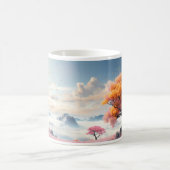 Ein Baum in einer Fantasiewelt Kaffeetasse (Mittel)