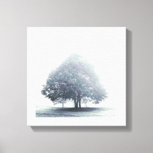 Ein Baum in Nebel Leinwanddruck