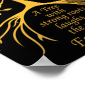 Ein Baum mit starken Wurzeln Foster Care Adoption Poster (Ecke)