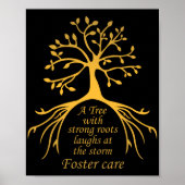 Ein Baum mit starken Wurzeln Foster Care Adoption Poster (Vorne)