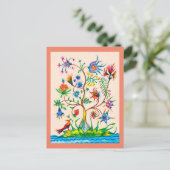 Ein Baum Postkarte (Stehend Vorderseite)