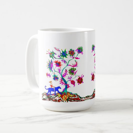 Ein Baum und ein Mädchen Kaffeetasse (Vorderseite Links)