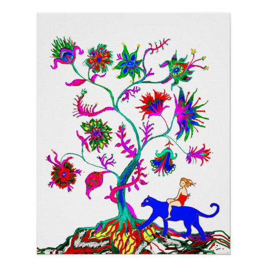 Ein Baum und ein Mädchen Poster (Vorderseite)