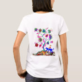 Ein Baum und ein Mädchen T-Shirt (Rückseite)