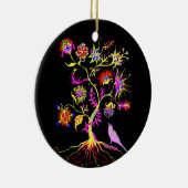 Ein Baum und ein Vogel Keramik Ornament (Rechts)