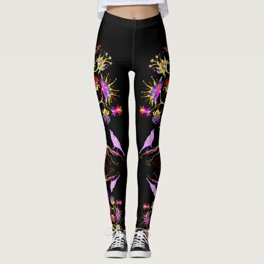 Ein Baum und ein Vogel Leggings (Vorderseite)