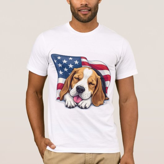Ein Beagle Hund T - Shirt (Vorderseite)