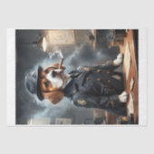 Ein Beagle ist der Polizeichef! Seidenpapier (Vorderseite)
