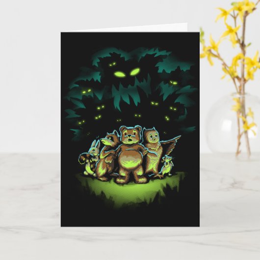 Ein beängstigender Wald Karte (Gelbe Blume)