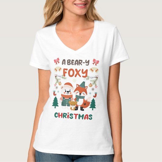 EIN BEAR-Y FOXY CHRISTMAS! T-Shirt (Vorderseite)