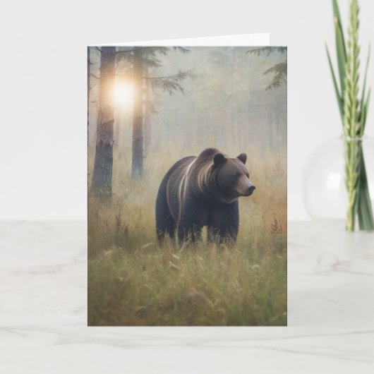 Ein Beary Happy Birthday Karte (Vorderseite)