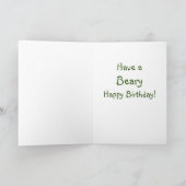 Ein Beary Happy Birthday Karte (Innenseite)