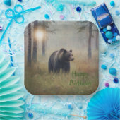 Ein Beary Happy Birthday Pappteller (Party)