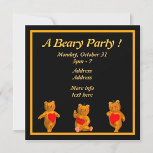 Ein Beary Party! Einladung