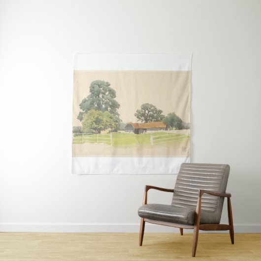 Ein beduinischer Bauernhof (19. Jahrhundert) Wandteppich (Beispiel)