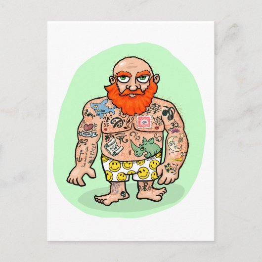 Ein beeindruckender Gentleman Postkarte (Vorderseite)