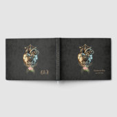 Ein beeindruckendes Steampunkherz Gästebuch (Voll)