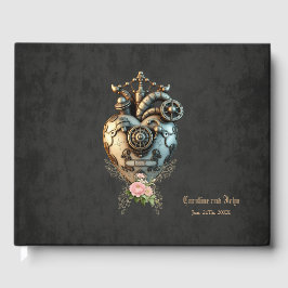Ein beeindruckendes Steampunkherz Gästebuch