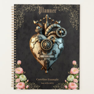 Ein beeindruckendes Steampunkherz Planer