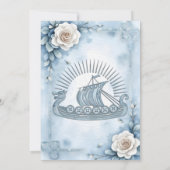 Ein beeindruckendes Steampunkherz Save The Date (Rückseite)