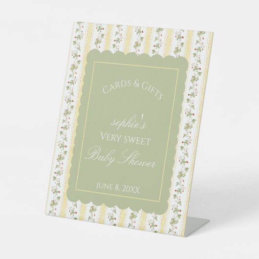 Ein beerisches süßes Baby ist auf dem Weg Karten & Sockelschild (Vorderseite)